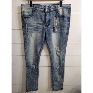 Retro Stitch Men's Vintage Blue Jeans Size 36x32 New With Tags Nice
